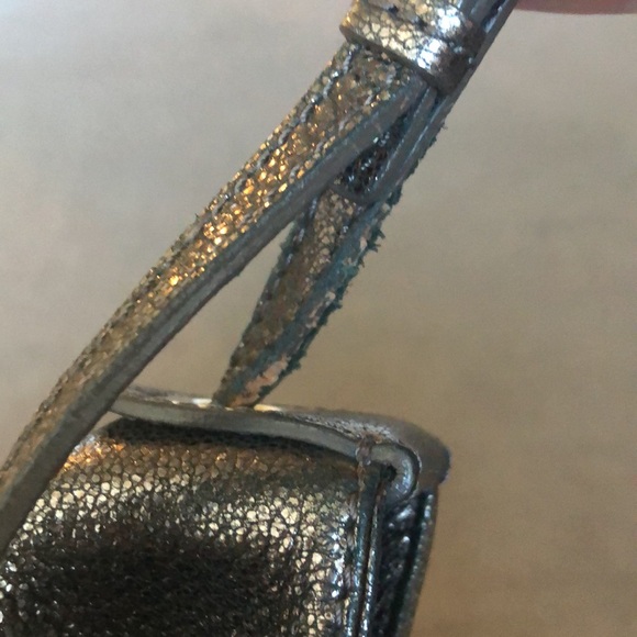 JIMMY CHOO RACHEL GLITTERING LEATHER SHOULDER BAG - Picture 13 of 16